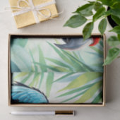 Lebhafter Papagei mit detaillierten Federn Seidenpapier (Geschenk)