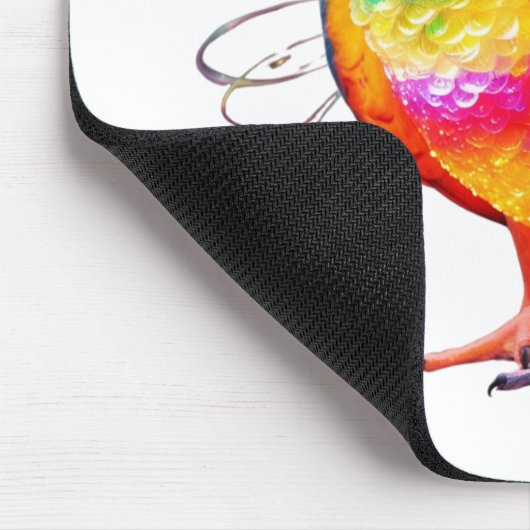 Lebhafter Papagei Mousepad (Ecke)