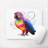 Lebhafter Papagei Mousepad (Mit Mouse)