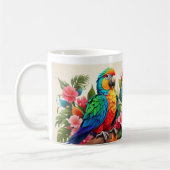 Lebhafter Parrot-Design-Cup Kaffeetasse (Links)