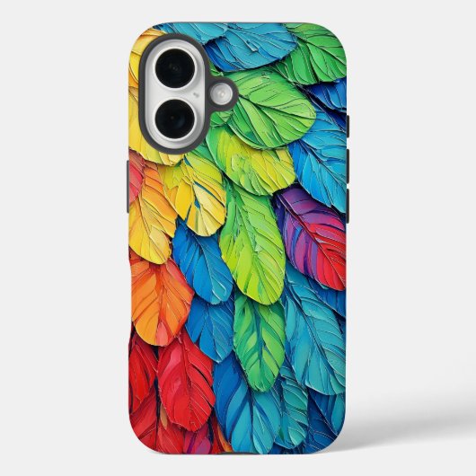 Lebhafter Parrot Wings Phone Case (Rückseite)