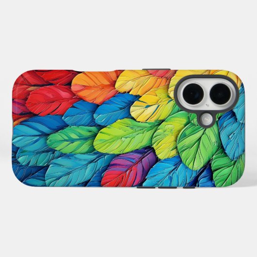Lebhafter Parrot Wings Phone Case (Rückseite (Horizontal))