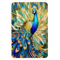 Lebhafter Pfau im Jugendstil