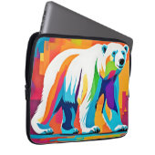 Lebhafter Polar-Bär Laptopschutzhülle (Vorne Rechts)