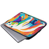 Lebhafter Polar-Bär Laptopschutzhülle (Vorne Knopf)