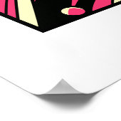 Lebhafter Pop Art Poppy Poster (Ecke)