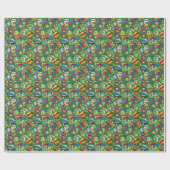 Lebhafter Pop Art Retro Comic Geschenkpapier (Flach)
