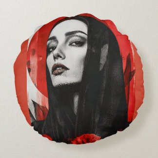 Lebhafter Pop Art Woman Retro Chic Throw Kissen