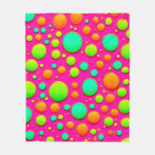 Lebhafter Pop des Farbdesigns Fleecedecke (Vorderseite)