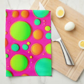 Lebhafter Pop des Farbdesigns Geschirrtuch (Viertel Falte)