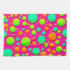 Lebhafter Pop des Farbdesigns Geschirrtuch