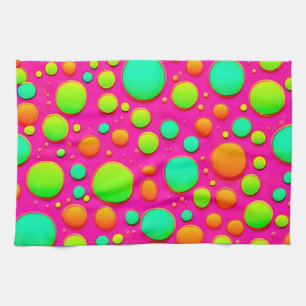 Lebhafter Pop des Farbdesigns Geschirrtuch