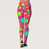 Lebhafter Pop des Farbdesigns Leggings (Rückseite)
