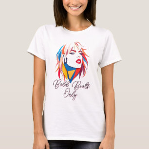 Lebhafter Pop Kunst Frau T-Shirt