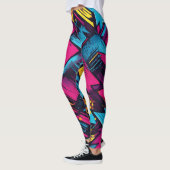 Lebhafter Pop Kunst Leggings mit feinen Leggings (Links)