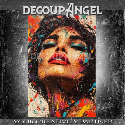 Lebhafter Pop Sensual Woman Kunst, Dichtung und Mu Seidenpapier