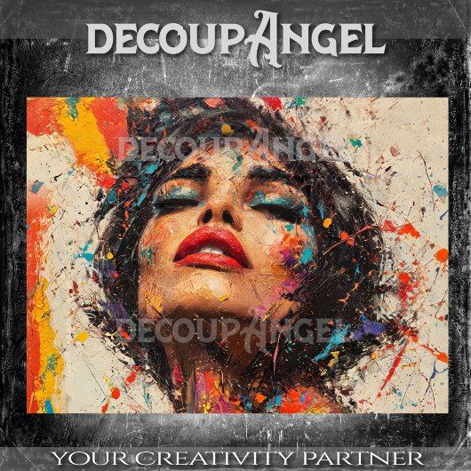 Lebhafter Pop Sensual Woman Kunst, Dichtung und Mu Seidenpapier