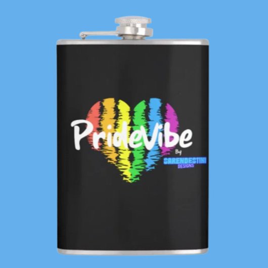 Lebhafter PrideVibe Flask: Carry Pride mit Regenbo Flachmann