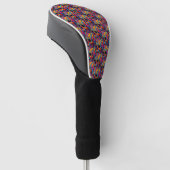 Lebhafter psychedelischer Schädel Golf Headcover (angewinkelt)