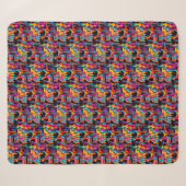 Lebhafter psychedelischer Schädel Sherpadecke (Vorderseite (Horizontal))