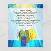 Lebhafter Ray Business Office Cleaning Service Fly Flyer (Hinten)