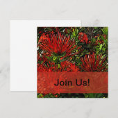 Lebhafter Red Orange Firebush Mitteilungskarte (Vorne/Hinten)
