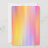 Lebhafter Regenbogen Doppelgelenk Geburtstagsfeier Einladung (Rückseite)
