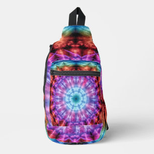 Lebhafter Regenbogen Kaleidoskop Farbenfroh Mandal Crossbody Bag