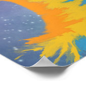 Lebhafter Regenbogen Poster (Ecke)