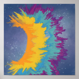 Lebhafter Regenbogen Poster