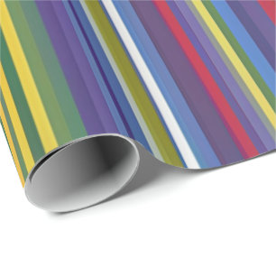Lebhafter Regenbogen Streifen Geschenk Wrap - kühl Geschenkpapier