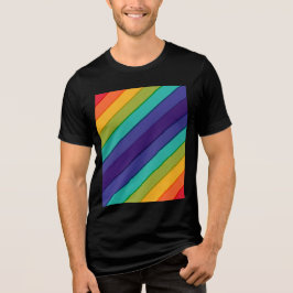 Lebhafter Regenbogen Tri-Blend Shirt