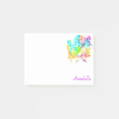 Lebhafter Reich des Regenbogens Morpho Butterflies Post-it Klebezettel (Vorderseite)