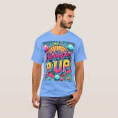 Lebhafter Retro "Bubblegum Pop" Kunst, Dichtung un T-Shirt (Vorne ganz)