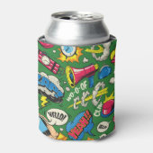 Lebhafter Retro-Comic-Burst Dosenkühler (Kanne Vorderseite)