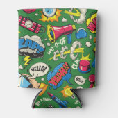 Lebhafter Retro-Comic-Burst Dosenkühler (Vorderseite)