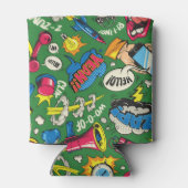 Lebhafter Retro-Comic-Burst Dosenkühler (Rückseite)