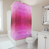Lebhafter rosa Duschvorhang (Beispiel)