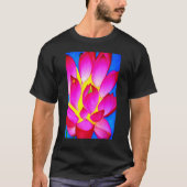 Lebhafter rosa Lotus für Energie und Friedliches I T-Shirt (Vorderseite)