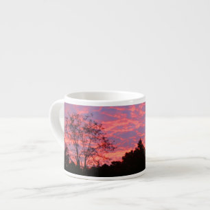 Lebhafter rosa Sonnenaufgang Espressotasse