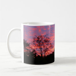 Lebhafter rosa Sonnenaufgang Kaffeetasse