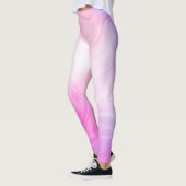 Lebhafter Rosa Swirl: Leggings für die Fitness von (Links)