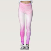 Lebhafter Rosa Swirl: Leggings für die Fitness von (Vorderseite)