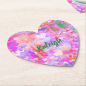 Lebhafter rosafarbener Untersetzer (angewinkelt)