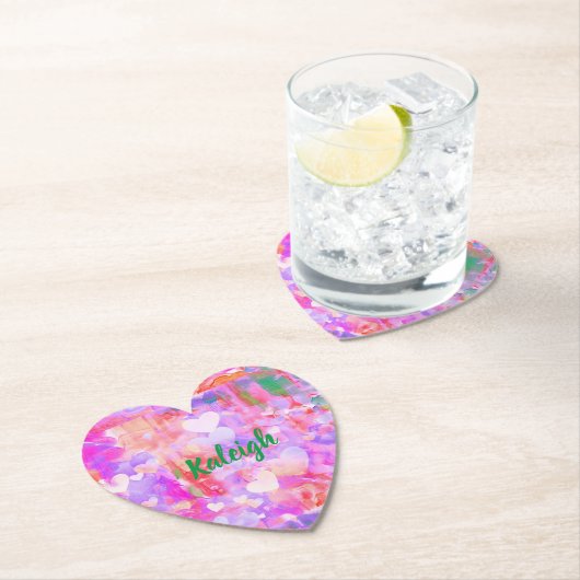 Lebhafter rosafarbener Untersetzer (Vor Ort)