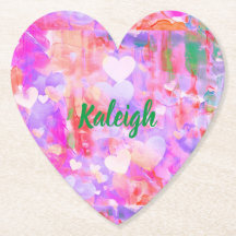 Lebhafter rosafarbener Untersetzer