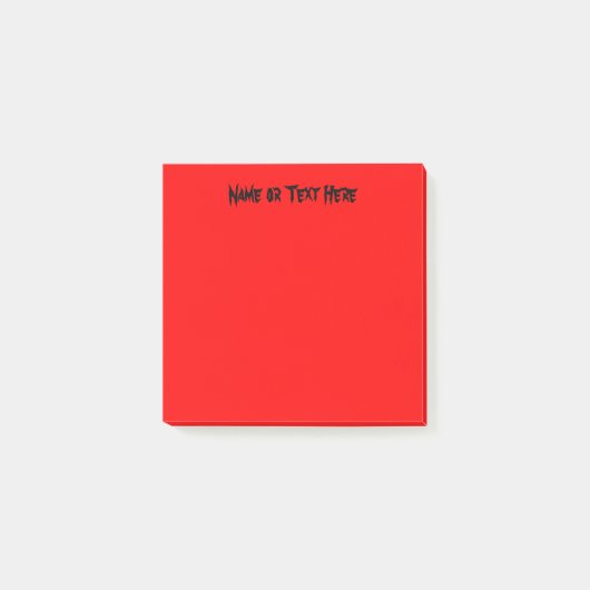 Lebhafter Rot Post-it Klebezettel (Vorderseite)