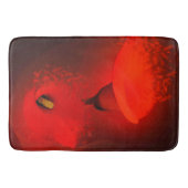 Lebhafter Roter Scatter-Effekt der Calla Lily Badematte (Vorderseite)