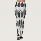 Lebhafter Schwarz-weißer Klassiker "Ratti_Creative Leggings (Rückseite)