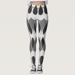 Lebhafter Schwarz-weißer Klassiker "Ratti_Creative Leggings
